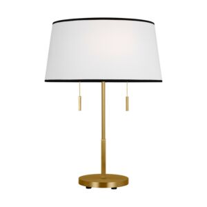 Ellison 2-Light Desk Lamp in Burnished Brass