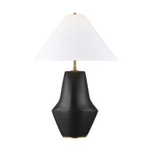 Visual Comfort Studio Contour Table Lamp in Coal And Aged Iron by Kelly Wearstler