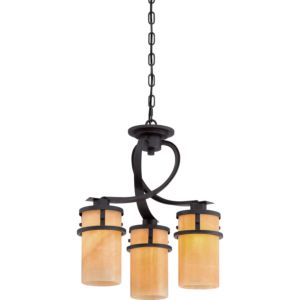 Quoizel Kyle 3 Light 20 Inch Transitional Chandelier in Imperial Bronze