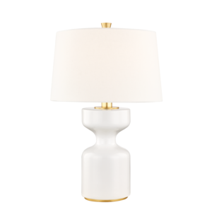 Hudson Valley Locust Grove 27 Inch Table Lamp in White