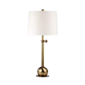 Hudson Valley Marshall 28 Inch Table Lamp in Vintage Brass