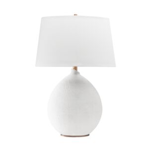 Denali 1-Light Table Lamp in White