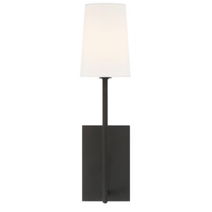 Crystorama Lena 18 Inch Wall Sconce in Black Forged