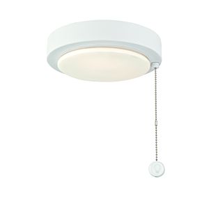  Fitters Indoor/Outdoor Ceiling Fan Light Kit in Matte White