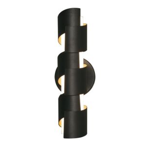 Louie LED Wall Sconce in Black & Gold
