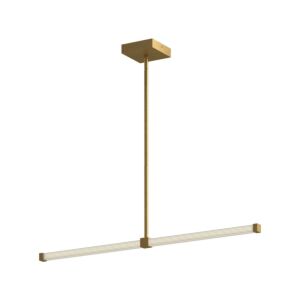 Blade LED Linear Pendant in Brushed Gold