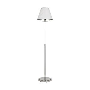 Esther 1-Light Floor Lamp in Polished Nickel