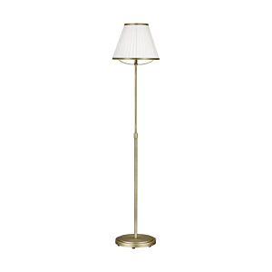 Esther 1-Light Floor Lamp in Time Worn Brass