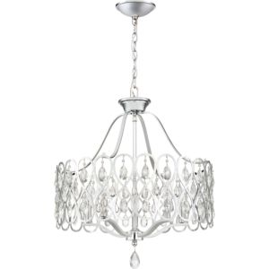 Quoizel Lulu 5 Light 25 Inch Contemporary Chandelier in Polished Chrome