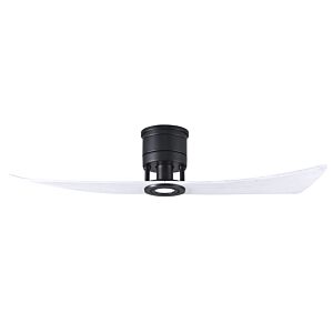 Lindsay 6-Speed DC 52 Ceiling Fan w/ Integrated Light Kit in Matte Black with Matte White blades