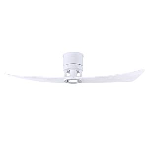 Lindsay 6-Speed DC 52 Ceiling Fan w/ Integrated Light Kit in Matte White with Matte White blades
