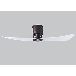 Lindsay 6-Speed DC 52 Ceiling Fan w/ Integrated Light Kit in Textured Bronze with Matte White blades