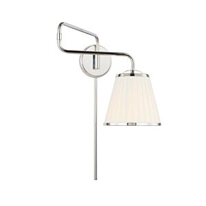 Esther 1-Light Wall Sconce in Polished Nickel