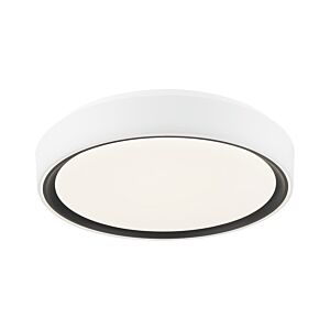 Alamus 1-Light Ceiling Mount in Aged Gold Brass with White