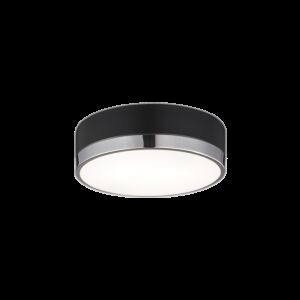 Matteo Trydor 2 Light Ceiling Light In Black & Chrome