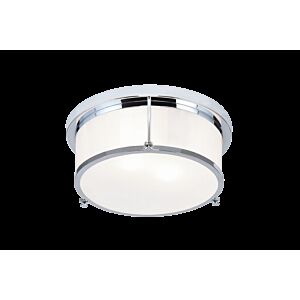 Matteo Caisse Claire 2-Light Ceiling Light In Chrome