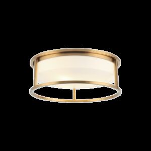 Matteo Framerton 3-Light Ceiling Light In Aged Gold Brass