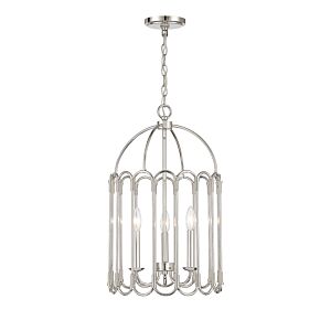 3-Light Pendant in Polished Nickel