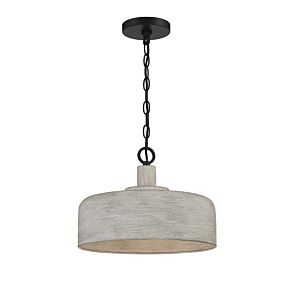 Meridian Calvin Pendant in Weathered Gray With Black Accents