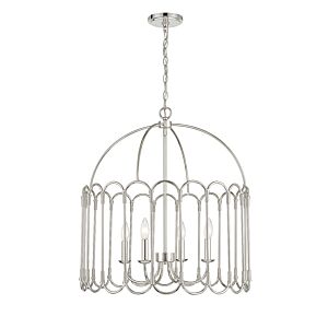 4-Light Pendant in Polished Nickel