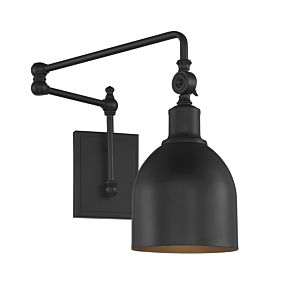 Trade Winds Lighting 1 Light Wall Sconce In Black