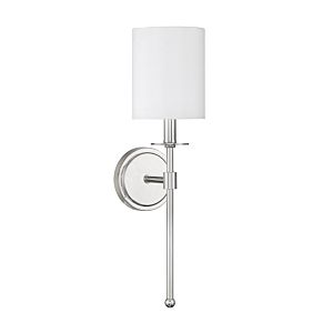 Trade Winds Lighting 1 Light Wall Sconce In Polished Nickel