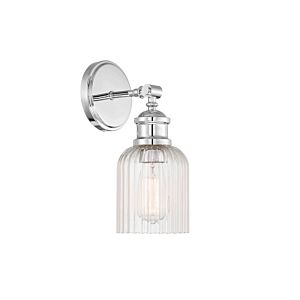 Meridian 1 Light Wall Sconce in Chrome