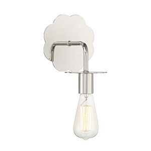 1-Light Wall Sconce in Polished Nickel