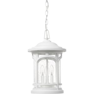 Quoizel Marblehead 3 Light 11 Inch Outdoor Hanging Light in White Lustre