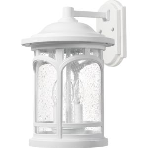 Quoizel Marblehead 3 Light 9 Inch Outdoor Hanging Light in White Lustre