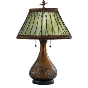 Quoizel Mica 25 Inch 2 Light Table Lamp in Bronze Finish