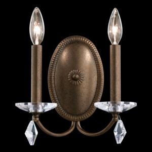 Modique 2-Light Wall Sconce in Antique Silver