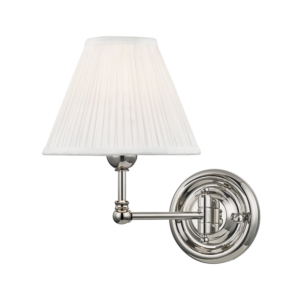  Classic No.1 by Mark D. Sikes Wall Lamp in Polished Nickel