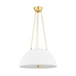 Chiswick 3-Light Pendant in Aged Brass