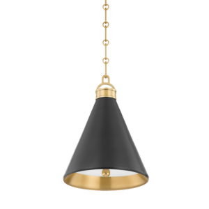 Osterley 1-Light Pendant in Aged With Antique Distressed Bronze