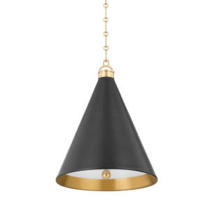 Osterley 1-Light Pendant in Aged With Antique Distressed Bronze