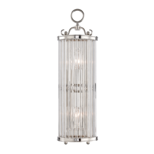  Glass No.1 by Mark D. Sikes Wall Sconce in Polished Nickel