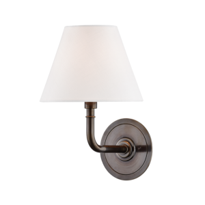 Hudson Valley Signature No.1 by Mark D. Sikes 9.5 Inch Wall Lamp in Distressed Bronze