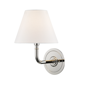 Hudson Valley Signature No.1 by Mark D. Sikes 9.5 Inch Wall Lamp in Polished Nickel