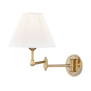  Signature No.1 by Mark D. Sikes Adjustable Wall Lamp in Aged Brass