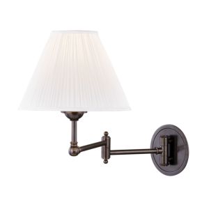 Hudson Valley Signature No.1 by Mark D. Sikes 19.75 Inch Adjustable Wall Lamp in Distressed Bronze