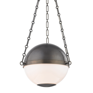 Sphere No.2 by Mark D. Sikes Globe Pendant in Distressed Bronze