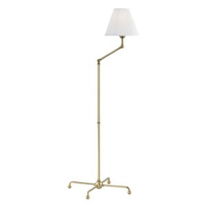  Classic No.1 by Mark D. Sikes Adjustable Floor Lamp in Aged Brass