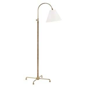  Curves No.1 by Mark D. Sikes Floor Lamp in Aged Brass