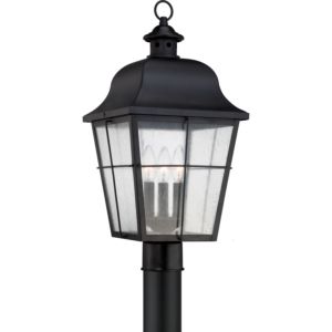 Quoizel Millhouse 3 Light 21.5 Inch Outdoor Lantern in Mystic Black