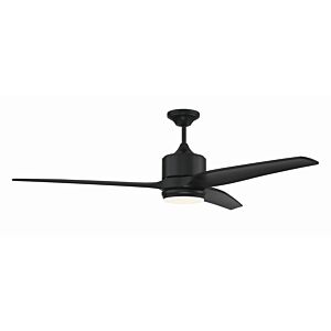 Mobi Indoor or Outdoor 1-Light 60" Ceiling Fan in Flat Black