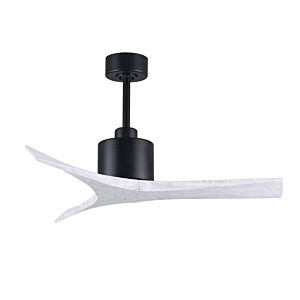 Mollywood 6-Speed DC 42 Ceiling Fan in Matte Black with Matte White blades