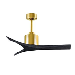 Mollywood 6-Speed DC 42 Ceiling Fan in Brushed Brass with Matte Black blades