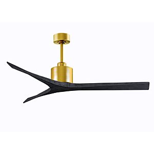 Mollywood 6-Speed DC 60 Ceiling Fan in Brushed Brass with Matte Black blades