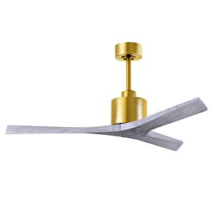 Mollywood 6-Speed DC 52 Ceiling Fan in Brushed Brass with Barnwood Tone blades